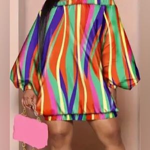 Multi Off Shoulder Dress